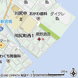 広島県呉市川尻町西1丁目14-3周辺の地図