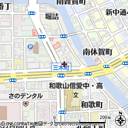 和歌山県和歌山市三木町南ノ丁21周辺の地図
