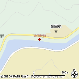 金田校前周辺の地図