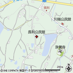 長利公民館周辺の地図
