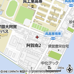 ユーシーシーフーヅ株式会社　呉支店周辺の地図