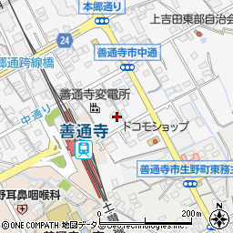 香川県善通寺市上吉田町573周辺の地図