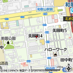 和歌山県和歌山市美園町周辺の地図