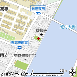 豊栄東公園周辺の地図