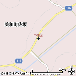 中佐坂周辺の地図