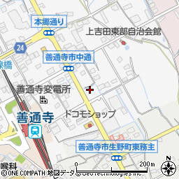 上吉田コロジータウンＡ周辺の地図