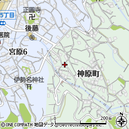 広島県呉市神原町4-12周辺の地図