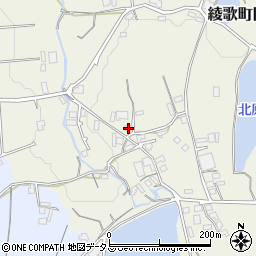 香川県丸亀市綾歌町岡田東1554-2周辺の地図