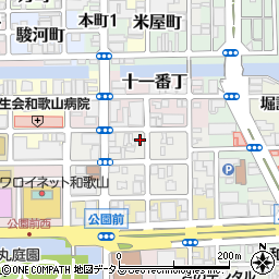 ＡＰパーク和歌山十番丁駐車場周辺の地図