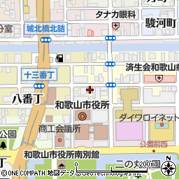 和歌山市教育会館周辺の地図