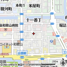 ザ・パーク和歌山十番丁駐車場周辺の地図