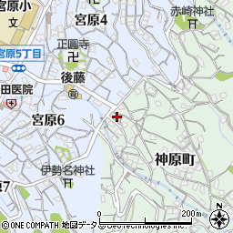 広島県呉市神原町4-19周辺の地図