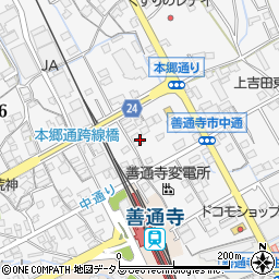 香川県善通寺市上吉田町521-4周辺の地図