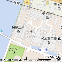 呉市　放置自転車等保管所周辺の地図
