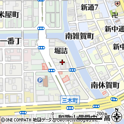 和歌山県和歌山市三木町堀詰36周辺の地図