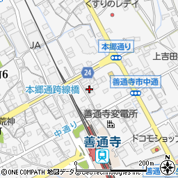 香川県善通寺市上吉田町521周辺の地図