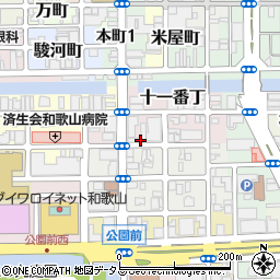 和歌山県和歌山市十一番丁54周辺の地図