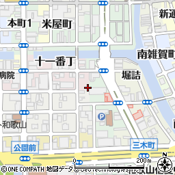 和歌山県和歌山市十一番丁35周辺の地図