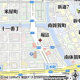 和歌山県和歌山市三木町堀詰周辺の地図