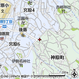 広島県呉市神原町4-1周辺の地図