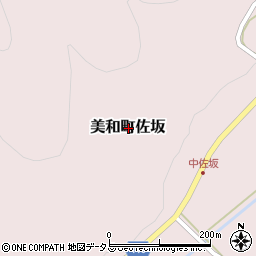 山口県岩国市美和町佐坂周辺の地図