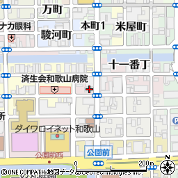 和歌山県和歌山市十一番丁1周辺の地図