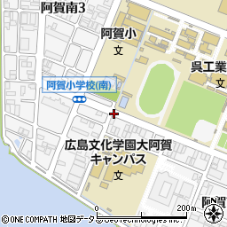 阿賀小南周辺の地図