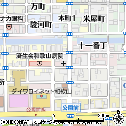 ローソン和歌山十一番丁店周辺の地図