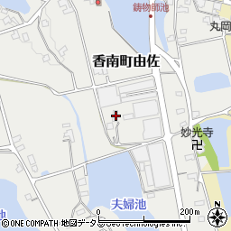 香川県高松市香南町由佐2303-1周辺の地図