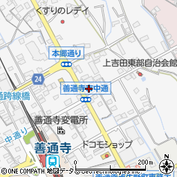 香川県善通寺市上吉田町102周辺の地図