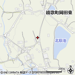 香川県丸亀市綾歌町岡田東1545-8周辺の地図