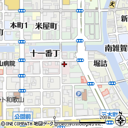 和歌山県和歌山市十一番丁26周辺の地図
