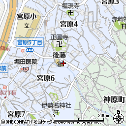 広島県呉市宮原5丁目周辺の地図