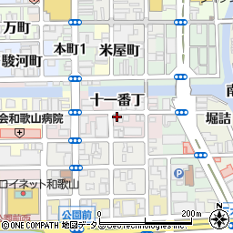 和歌山県和歌山市十一番丁37周辺の地図