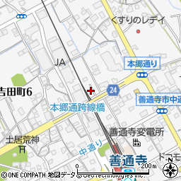 香川県善通寺市上吉田町495-11周辺の地図