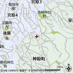 広島県呉市神原町1-6周辺の地図