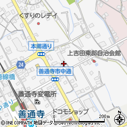 香川県善通寺市上吉田町104周辺の地図