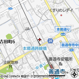 香川県善通寺市上吉田町495-10周辺の地図
