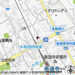 香川県善通寺市上吉田町495-6周辺の地図