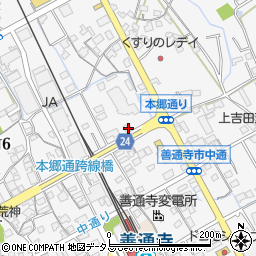 香川県善通寺市上吉田町509周辺の地図