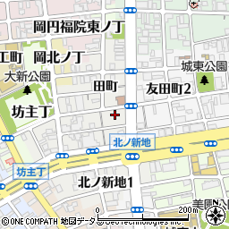 和歌山県和歌山市北ノ新地裏田町周辺の地図