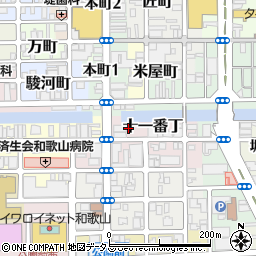 和歌山県和歌山市十一番丁11周辺の地図