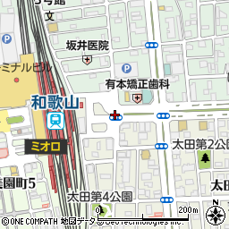 和歌山駅(東口)周辺の地図