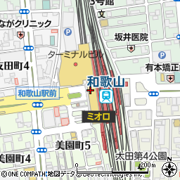 和歌山駅周辺の地図