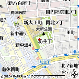 和歌山県和歌山市坊主丁周辺の地図