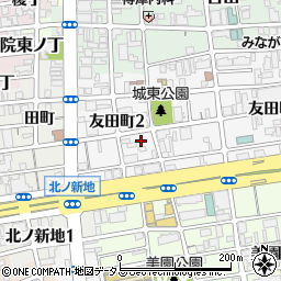 ちかっぱ友田町駐車場周辺の地図