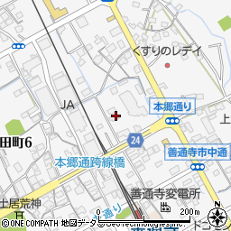 香川県善通寺市上吉田町497-4周辺の地図