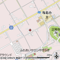 香川県善通寺市与北町周辺の地図