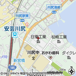 広島県呉市川尻町西1丁目4周辺の地図