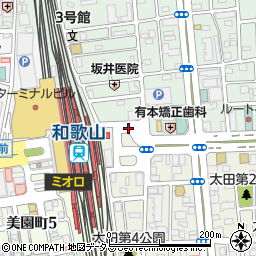 JR和歌山駅周辺の地図